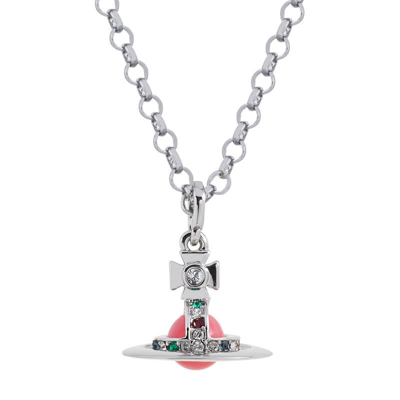 6MM ORB Classic Saturn Pendant Necklace