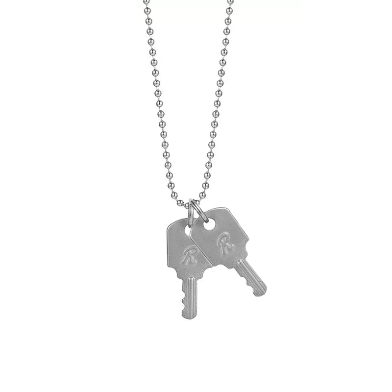 Nana Punk Lock key Couple R Necklace