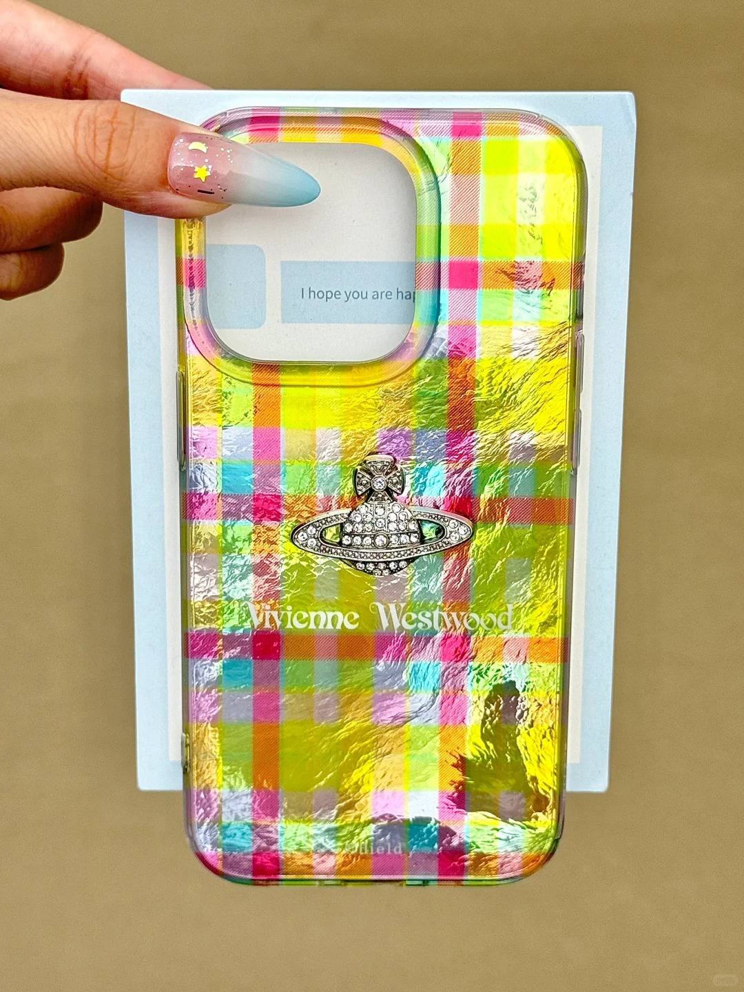 Plaid Saturn Phone Case
