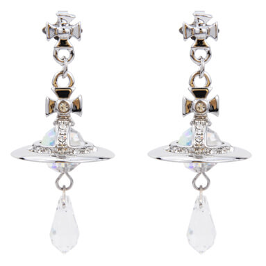 Crystal Saturn Earrings