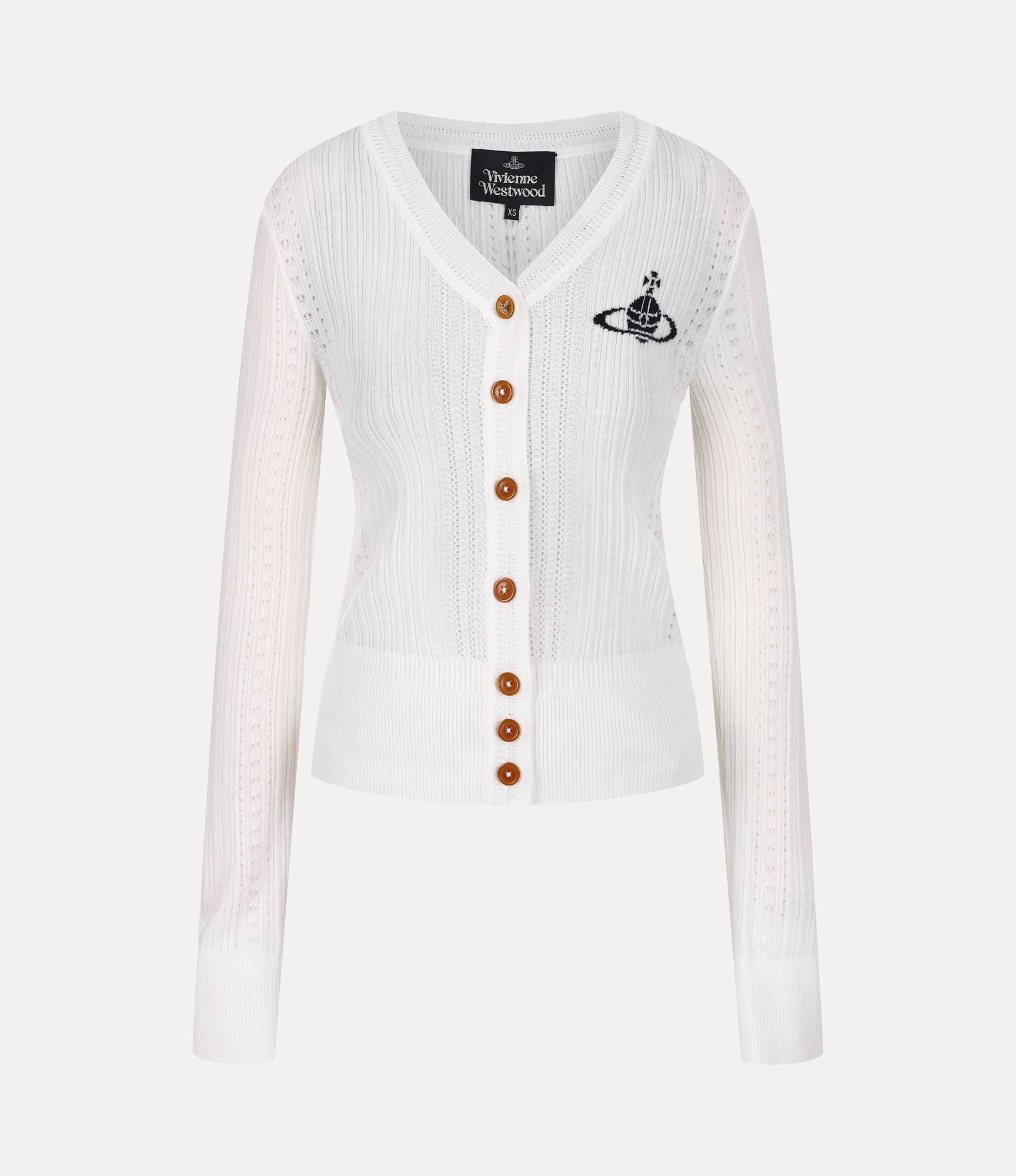 V-neck basic ribbed cardigan