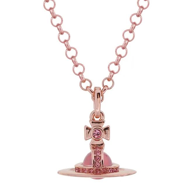 6MM ORB Classic Saturn Pendant Necklace