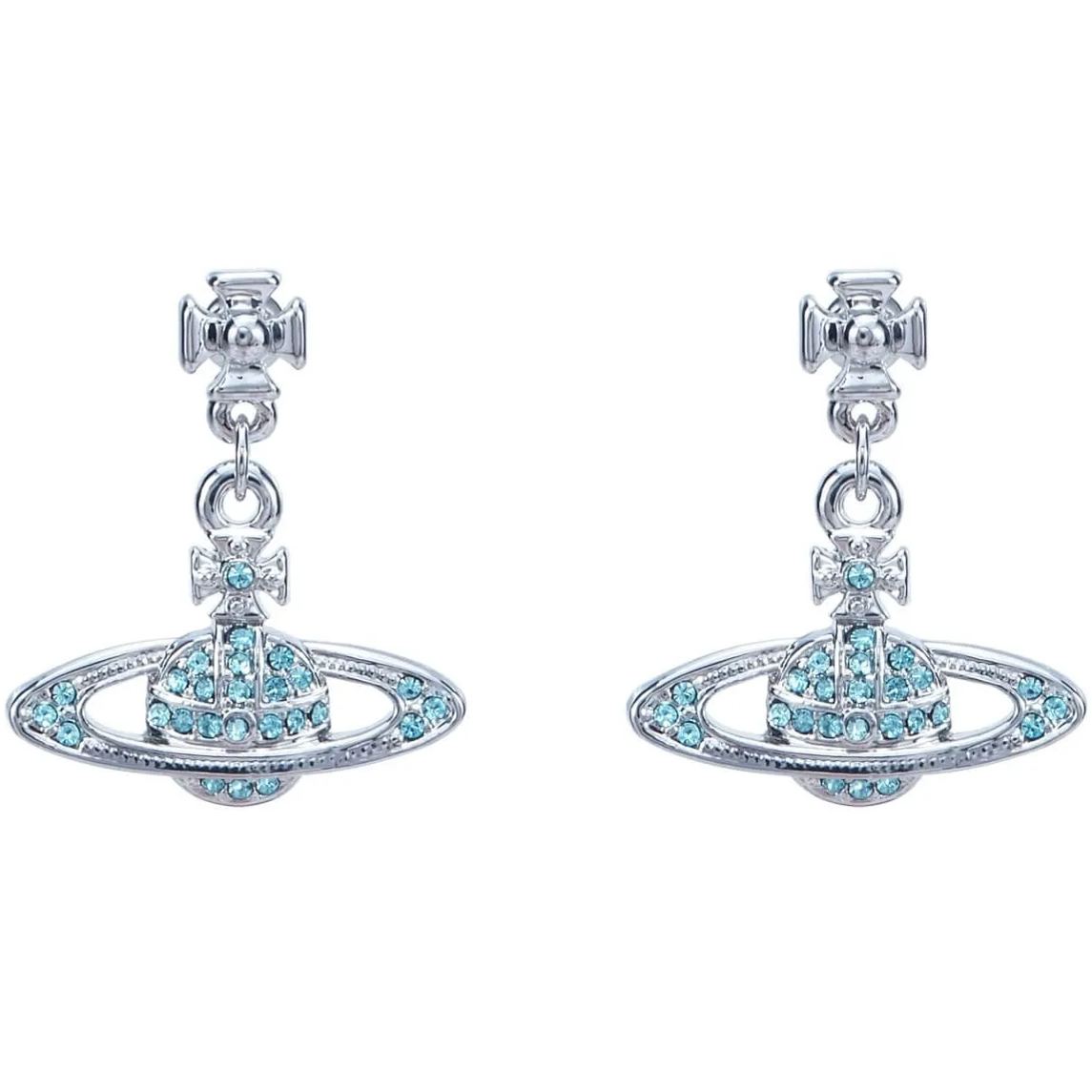 Classic Full Diamond Long Saturn Earrings（All 6 Colors）