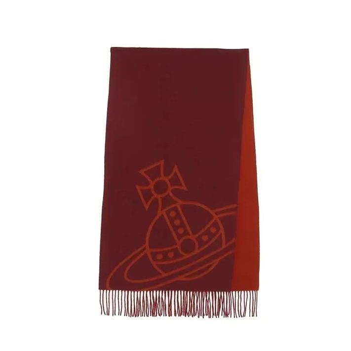 Double Saturn Big Logo Scarf