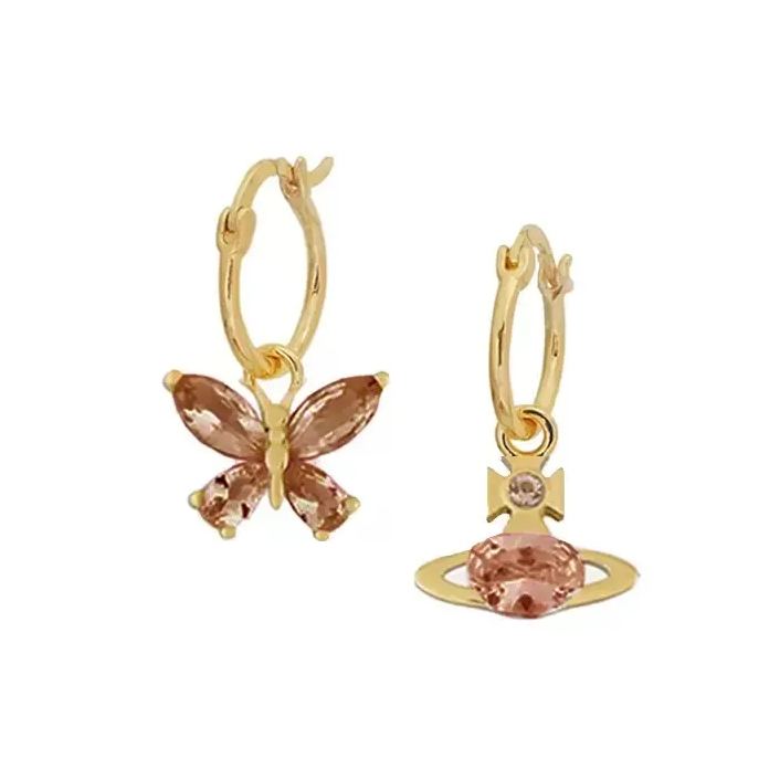 4 Colors Butterfly Saturn Earrings