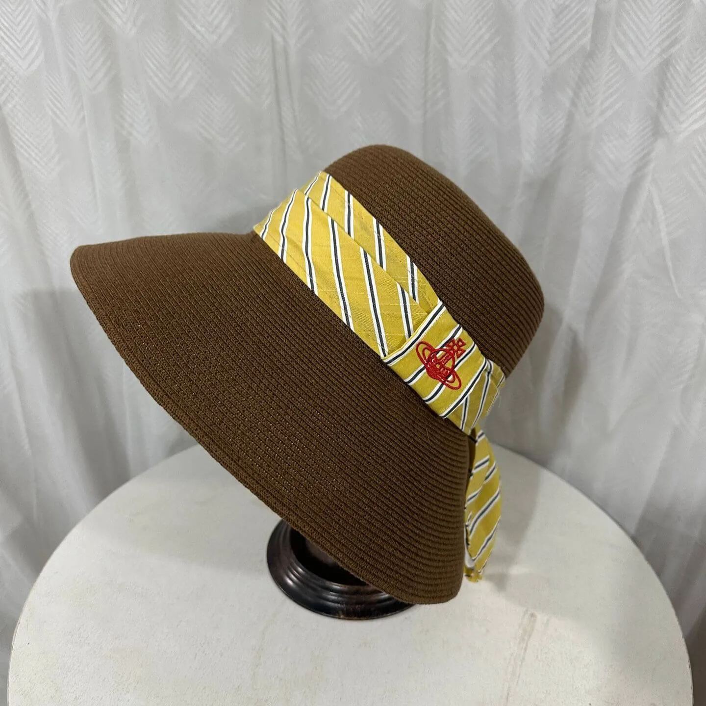 4 Colors Silk Ribbon Straw Hat