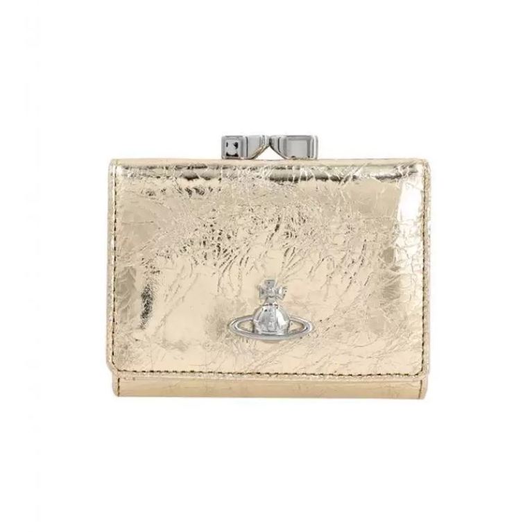 NEW-26 Colors Leather Tri-fold Saturn Wallet