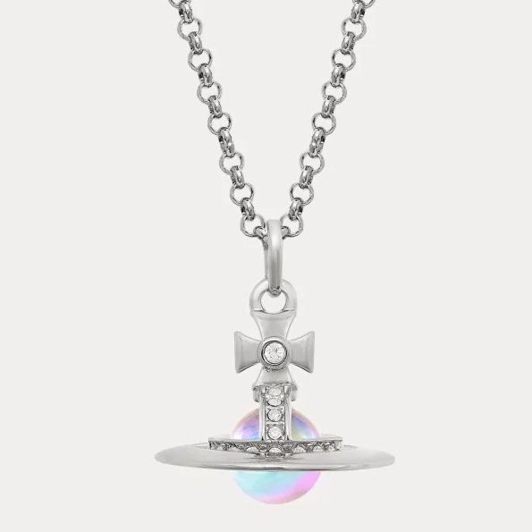 20MM ORB Classic Saturn Pendant Necklace