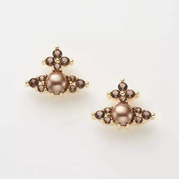 2 Colors FEODORA Saturn Earrings