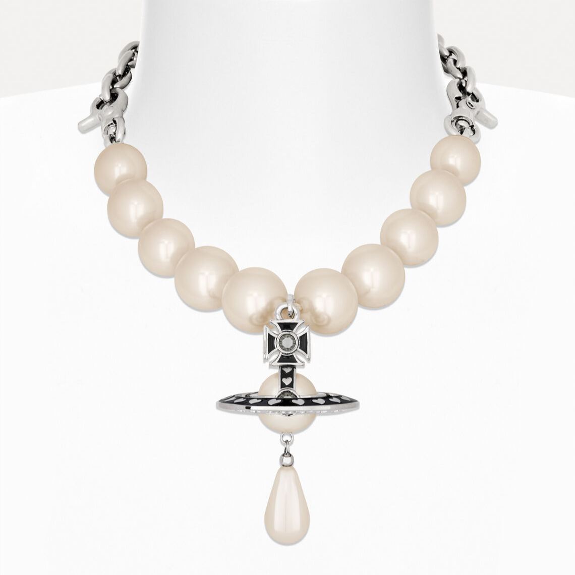 [Copy]2 Colors GIANT Large Pearl Pendant ORB Necklace