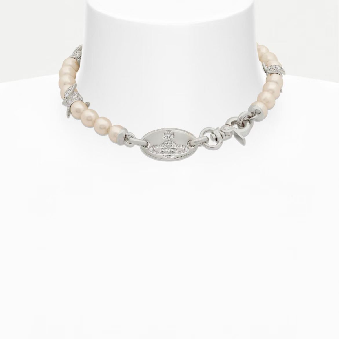 VERENA Thorn Pearl Necklace