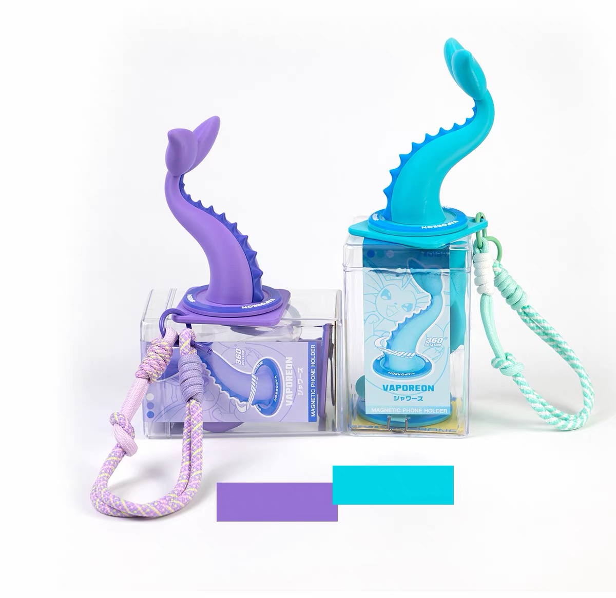 Mystic Aqua Tail Magnetic Phone Stand & Crossbody Charm