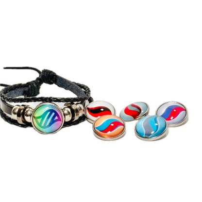 Mega Bracelet With Replaceable Stones Combination