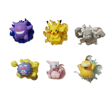 Three-dimensional Refrigerator Stickers Series