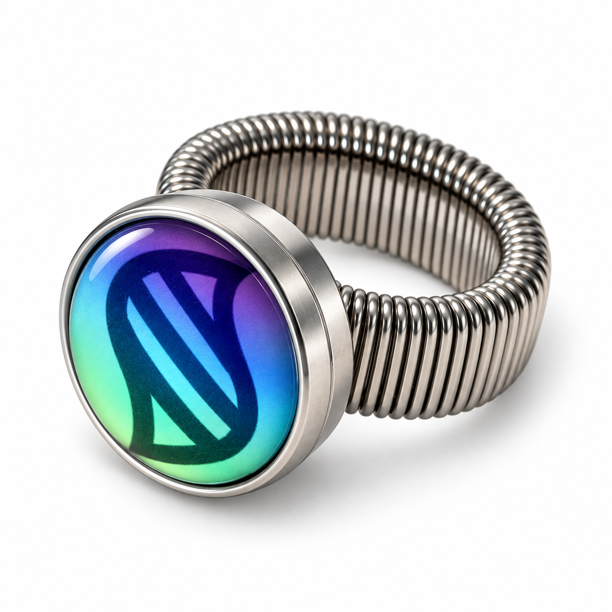 Mega Power Coil Ring, angled view
