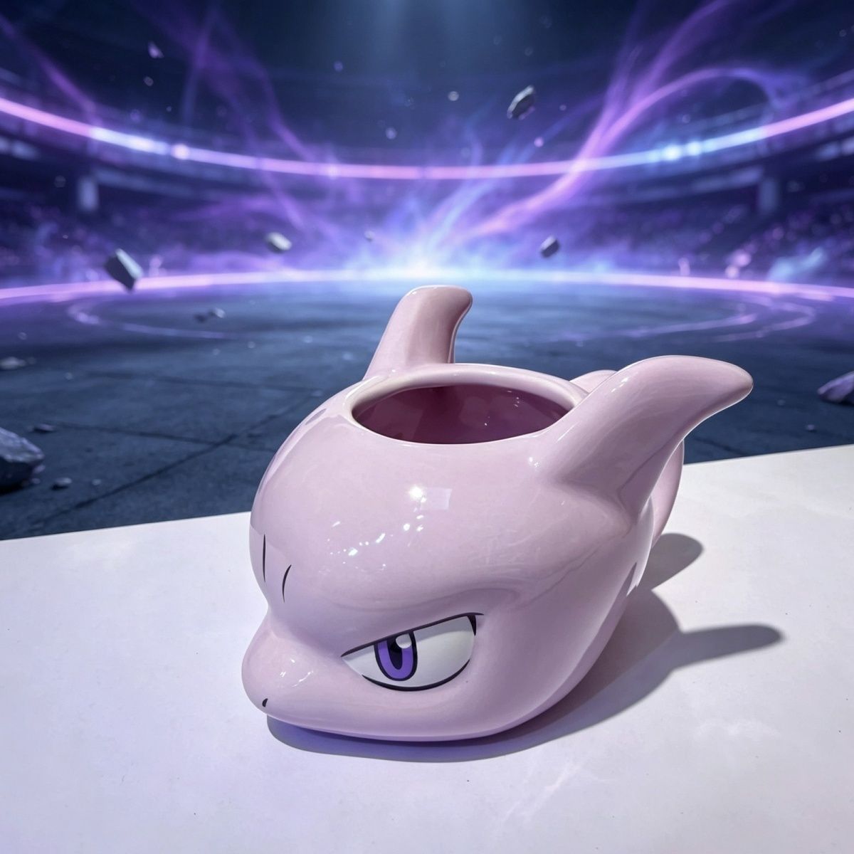 Mindshift lavender sculpted ceramic mug, product view 1