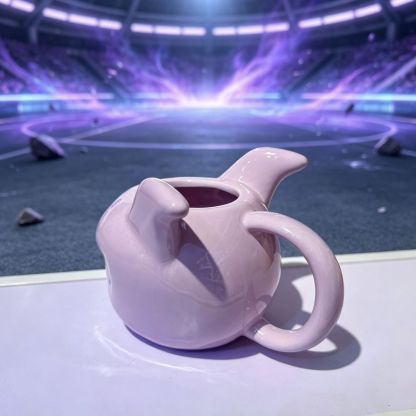 Mindshift lavender sculpted ceramic mug, product view 3