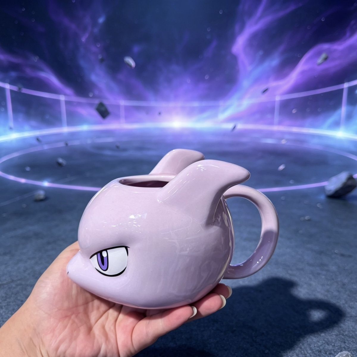 Mindshift lavender sculpted ceramic mug, product view 8