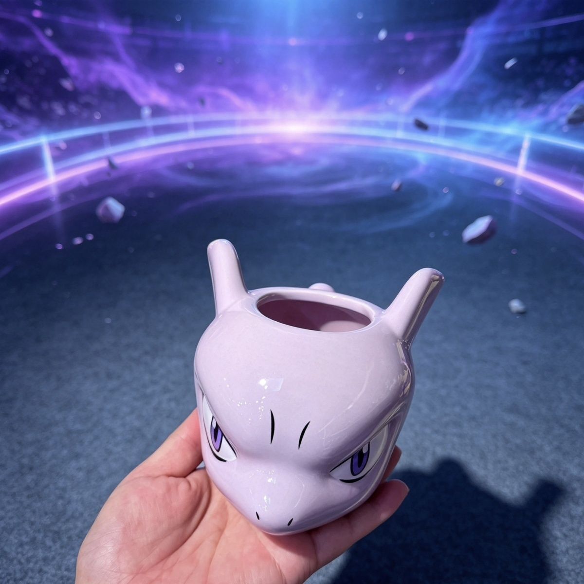 Mindshift lavender sculpted ceramic mug, product view 9