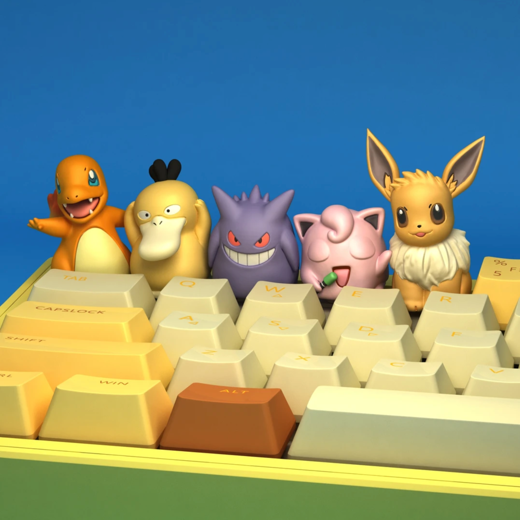 Miniature Companion Artisan Keycap Collection: Kanto Classics