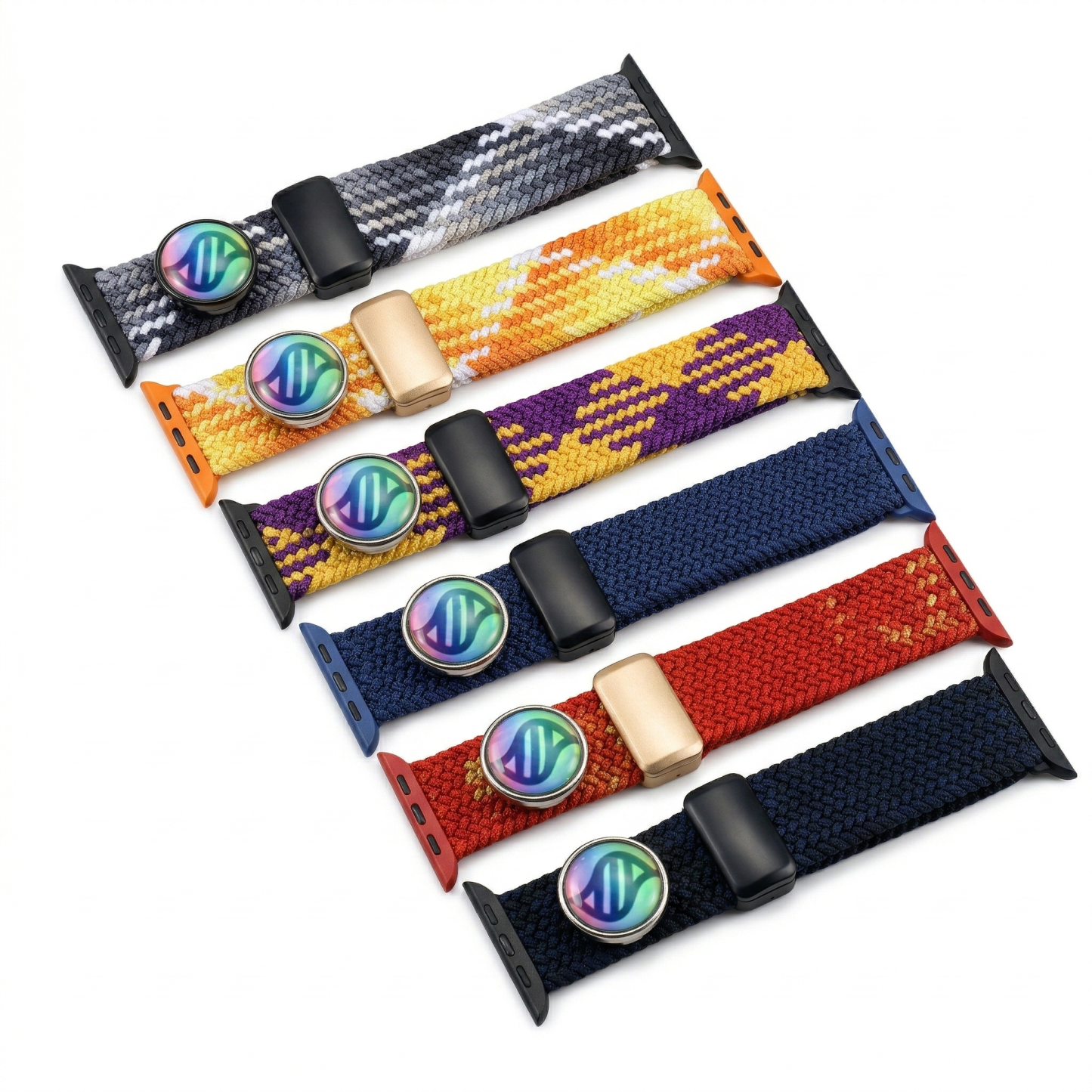 Mega Charm Adjustable Braided Watch Band for Smart Watch