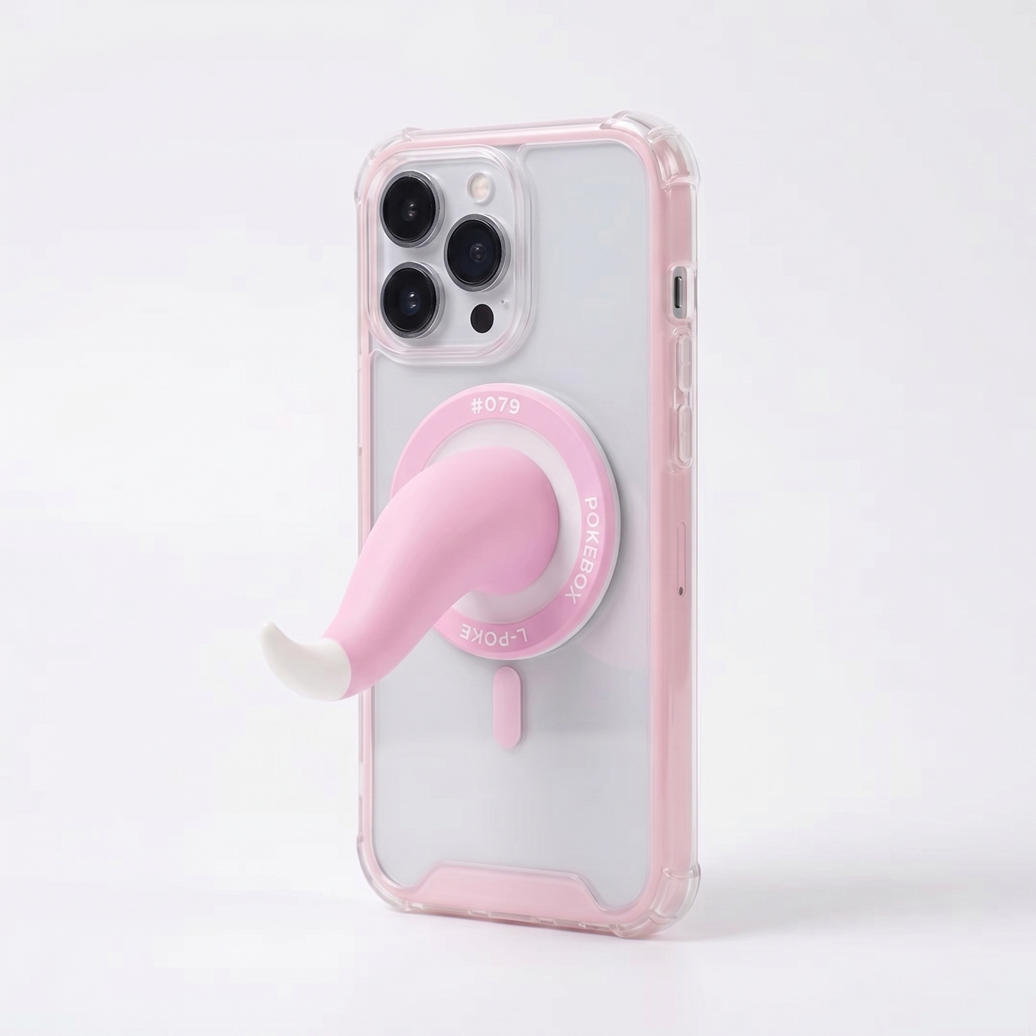 Lazy Pink Tail Magnetic Phone Stand & Bag Charm