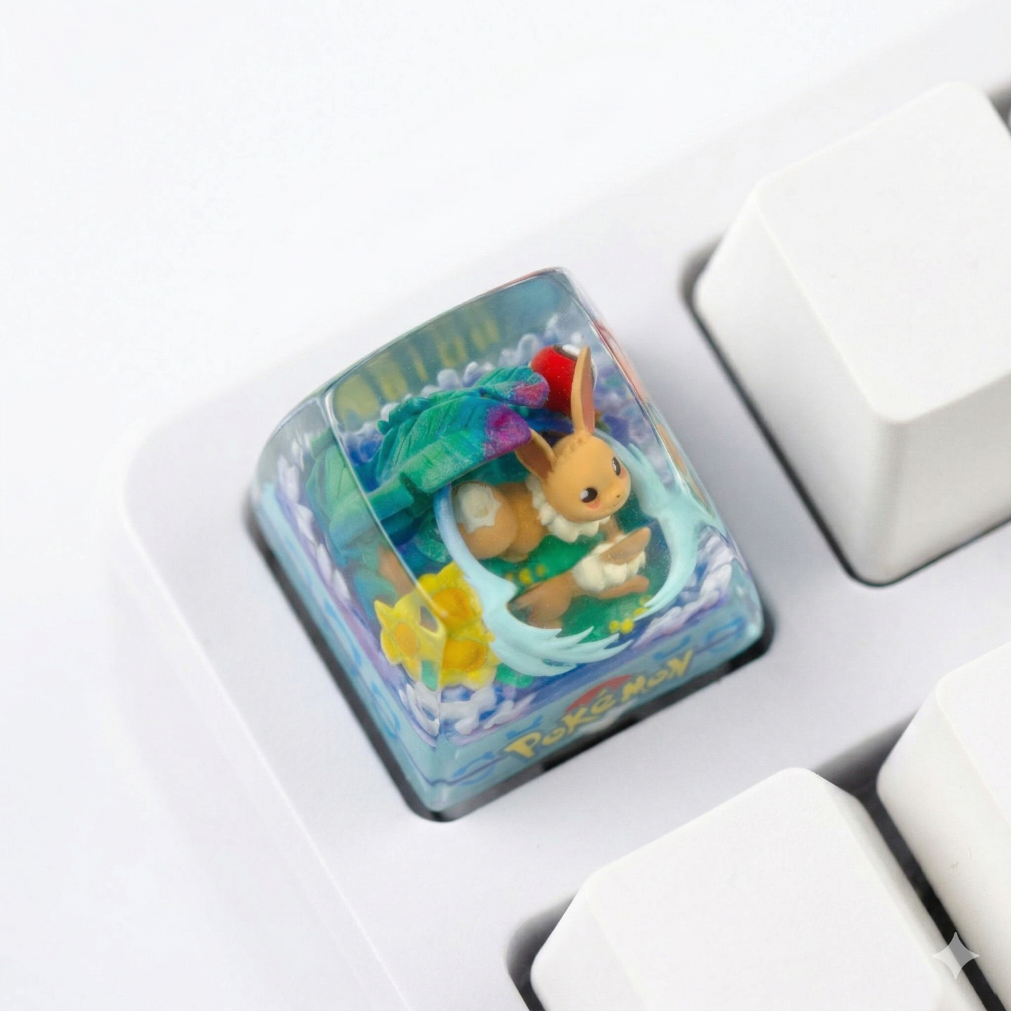 Handcrafted Dioramon Artisan Keycap | Crystal Resin Diorama Series