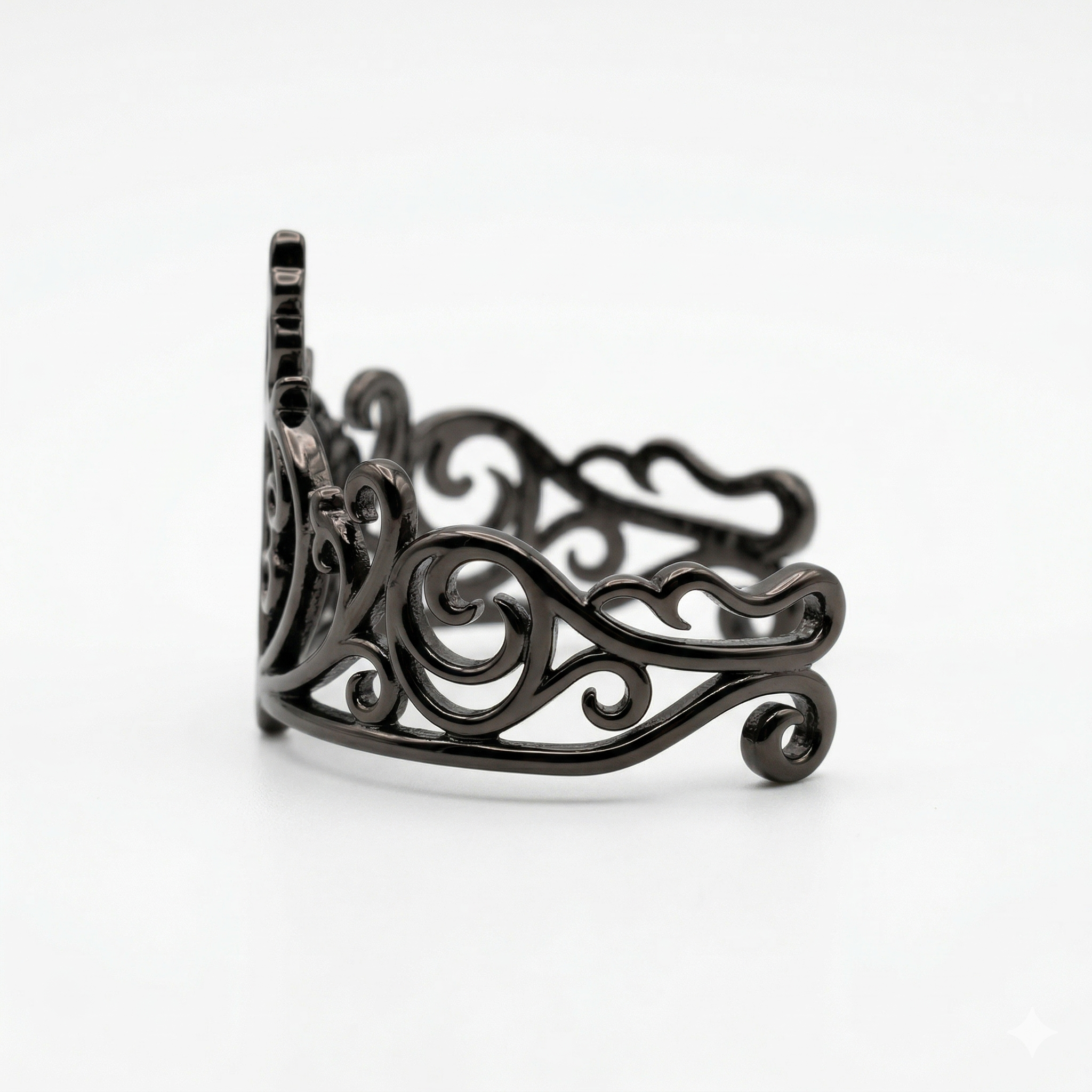 Title: The Abyssal Candelabra Ring - Adjustable Dark Fantasy Chandelier Jewelry