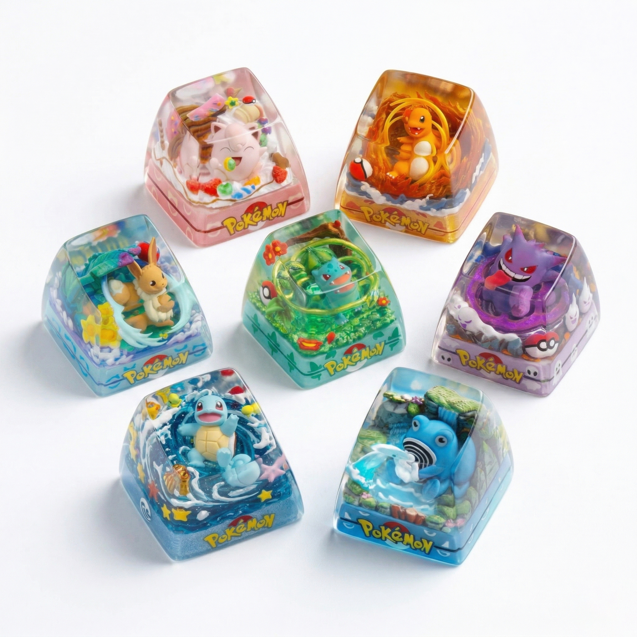 Handcrafted Dioramon Artisan Keycap | Crystal Resin Diorama Series