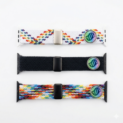 Mega Charm Adjustable Braided Watch Band for Smart Watch