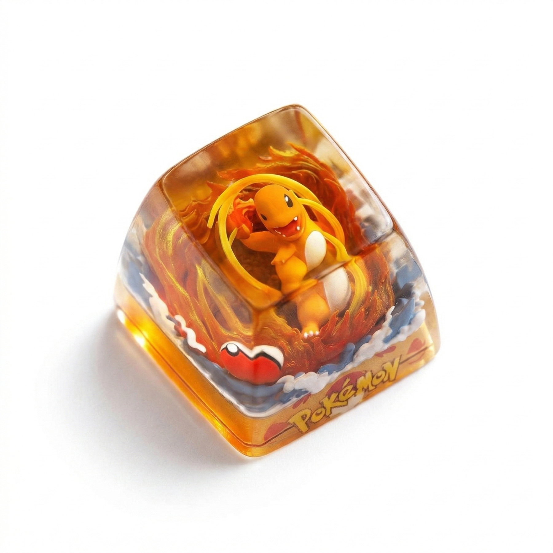 Handcrafted Dioramon Artisan Keycap | Crystal Resin Diorama Series
