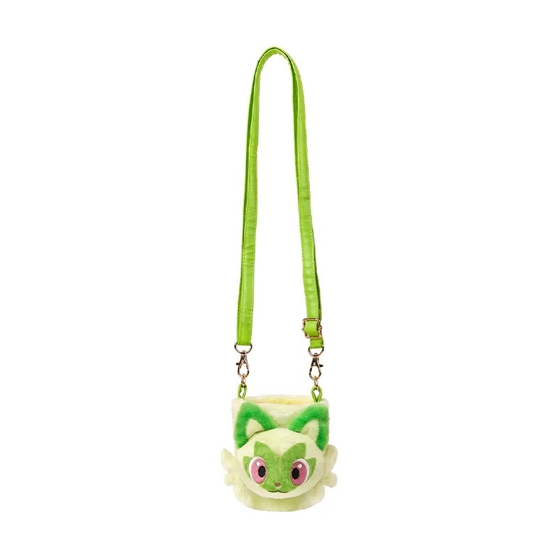 Kawaii Plush Crossbody Drink Carrier with Strap