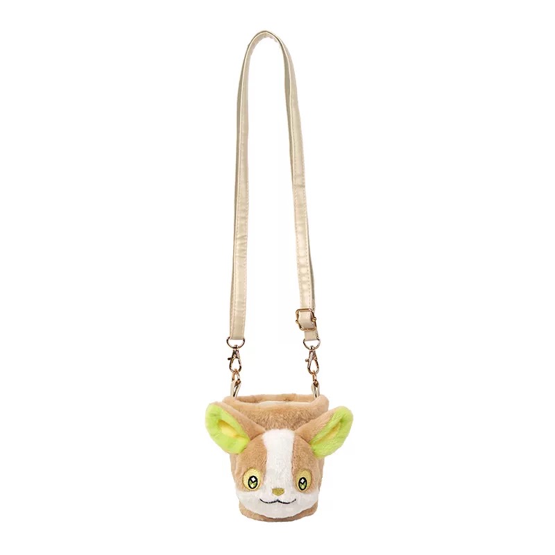Kawaii Plush Crossbody Drink Carrier with Strap