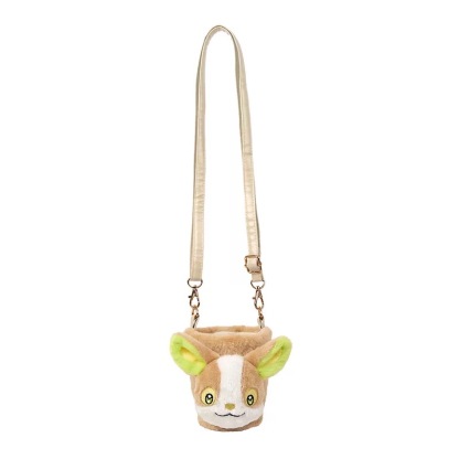 Kawaii Plush Crossbody Drink Carrier with Strap