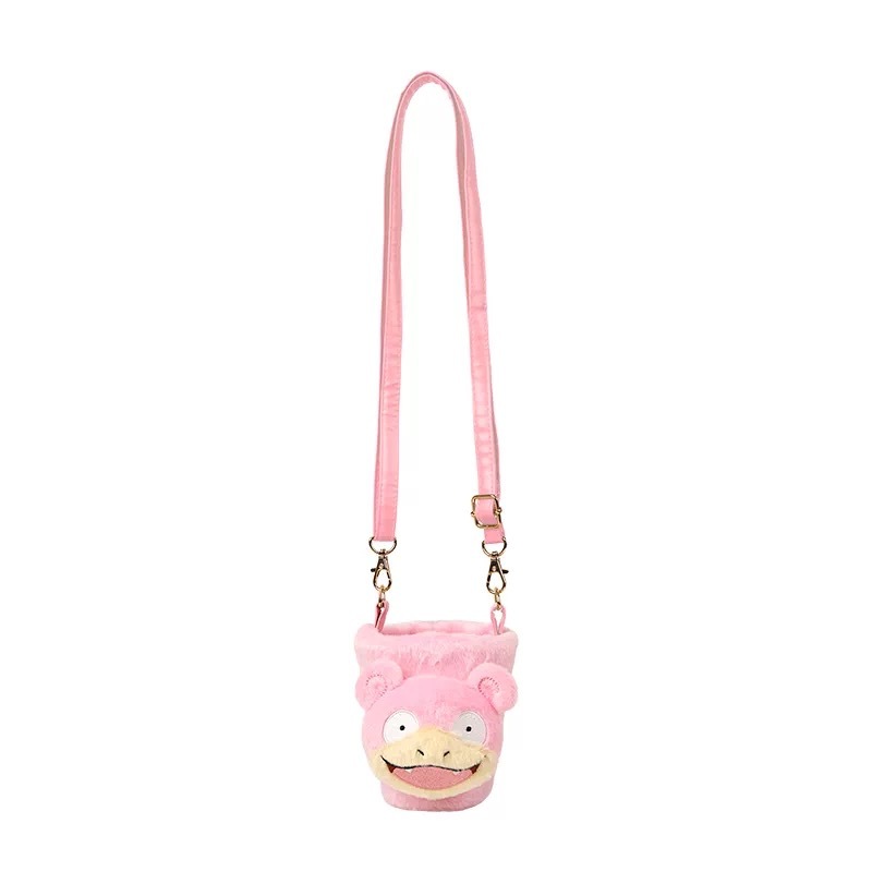 Kawaii Plush Crossbody Drink Carrier with Strap
