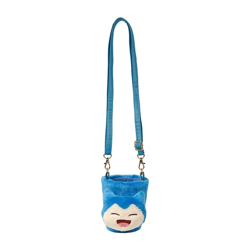 Kawaii Plush Crossbody Drink Carrier with Strap