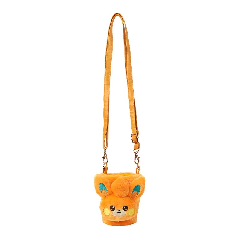 Kawaii Plush Crossbody Drink Carrier with Strap