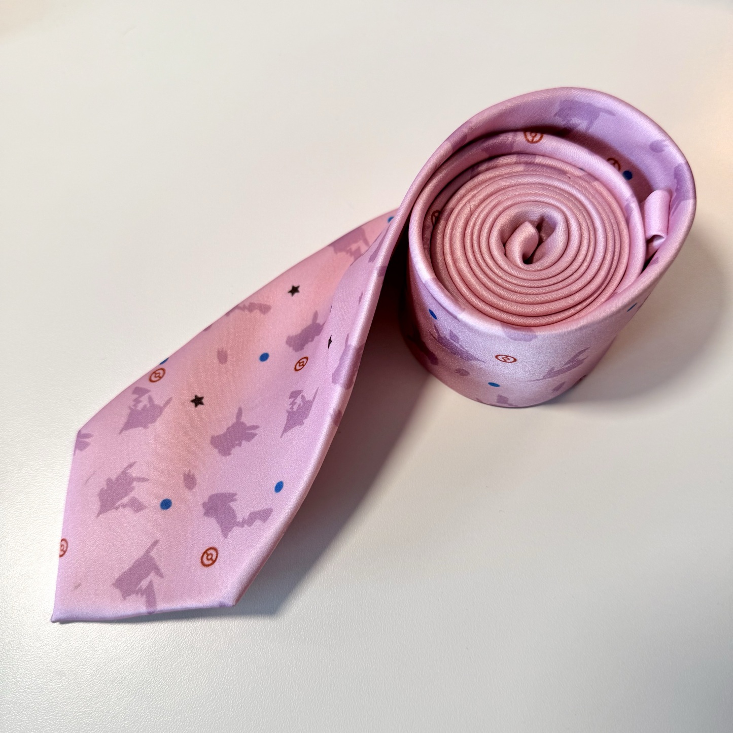 Purple Fashion Tie Necktie Pink