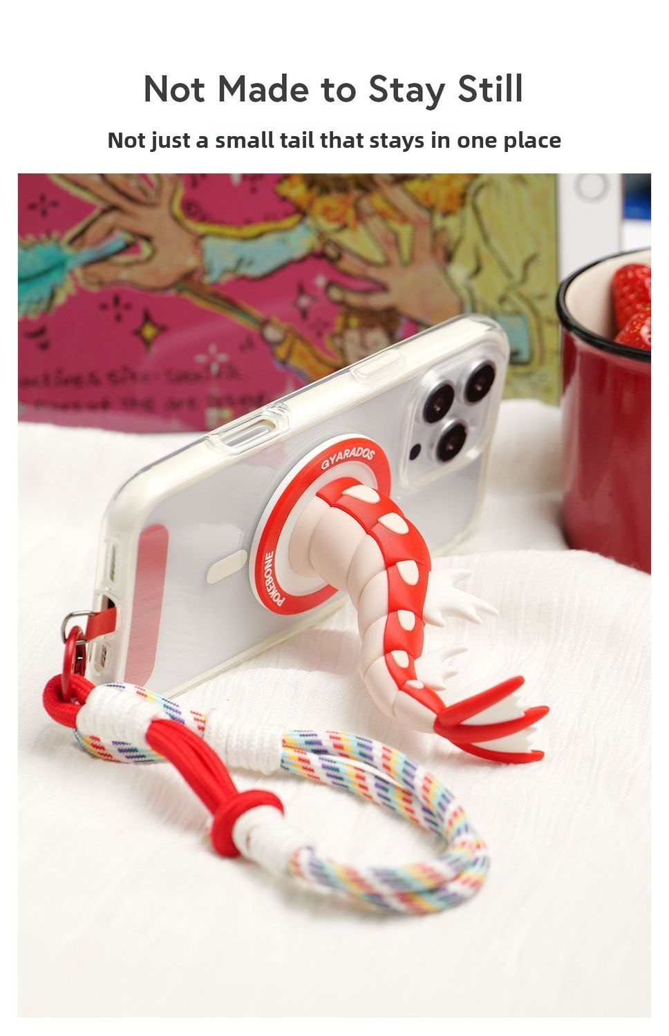 Tidal Dragon Tail Magnetic Phone Stand & Bag Charm