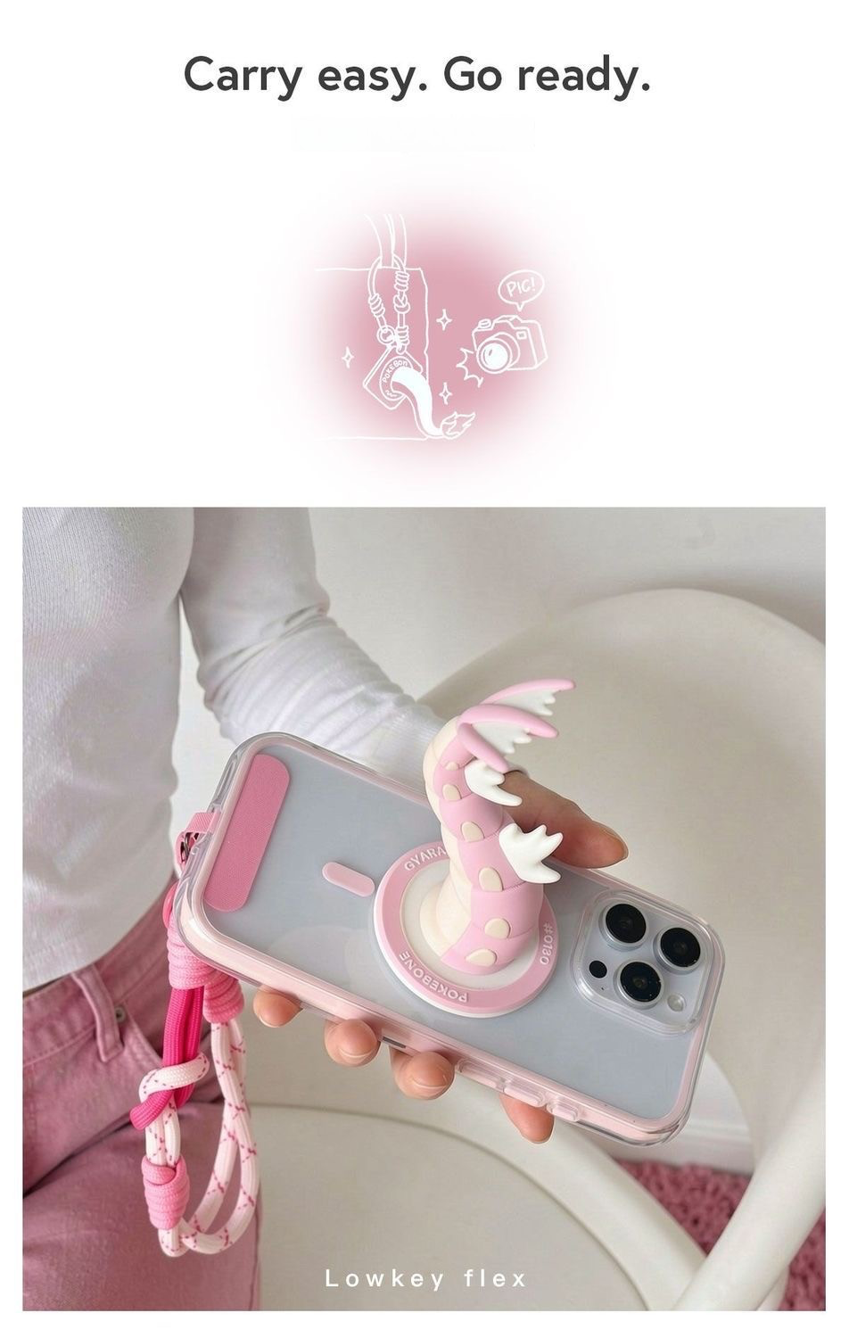 Tidal Dragon Tail Magnetic Phone Stand & Bag Charm