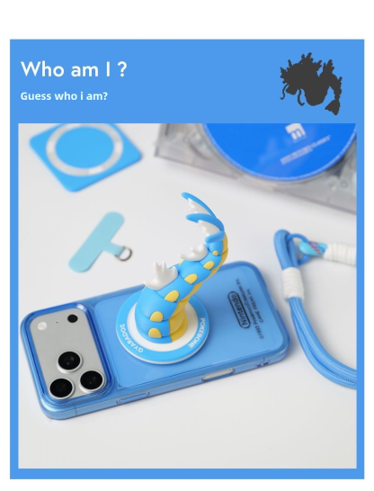 Tidal Dragon Tail Magnetic Phone Stand & Bag Charm