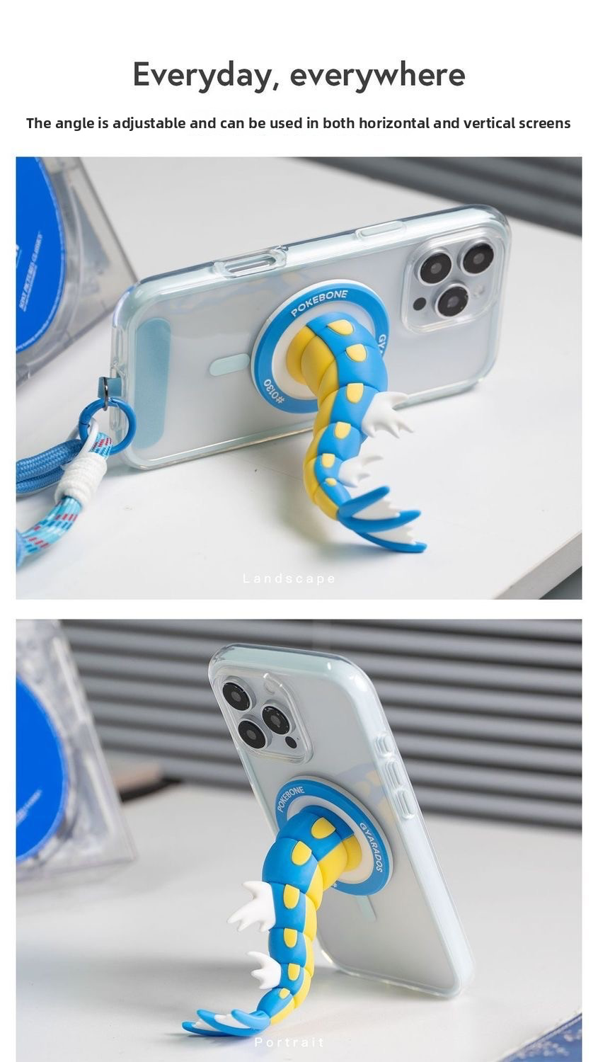 Tidal Dragon Tail Magnetic Phone Stand & Bag Charm