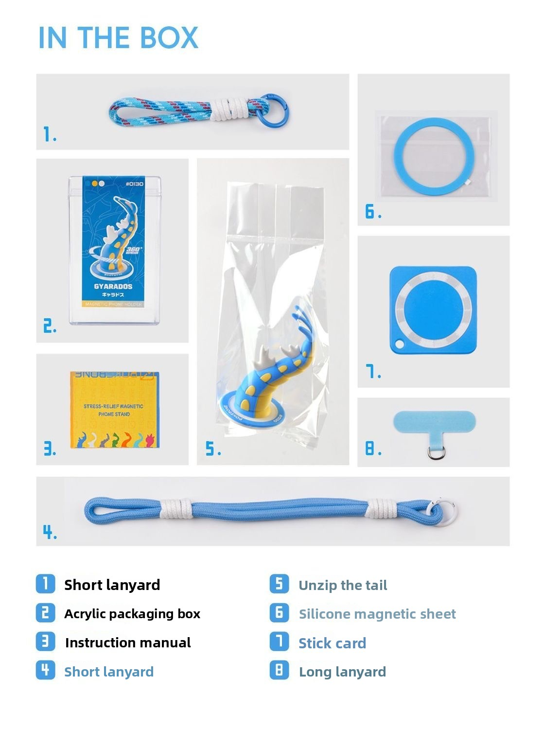 Tidal Dragon Tail Magnetic Phone Stand & Bag Charm