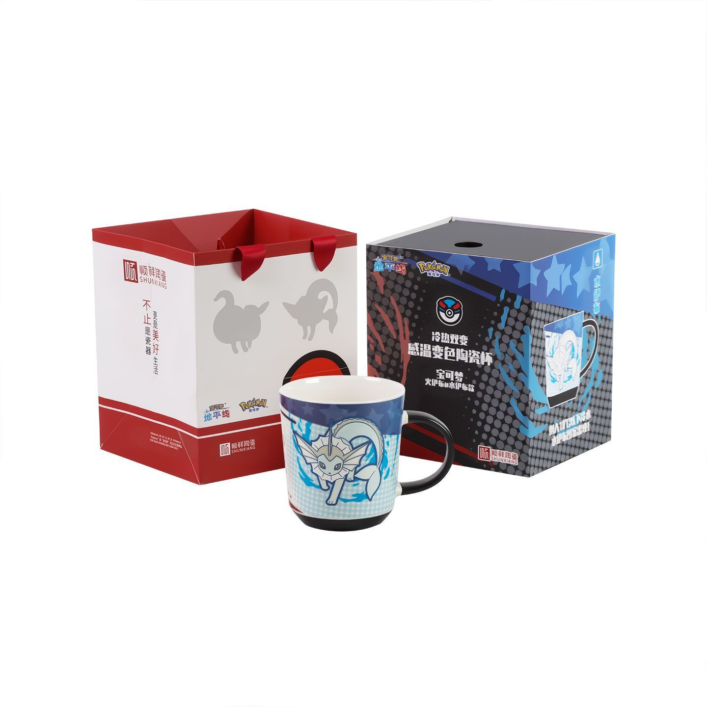 Dual-State Elemental Evolution Fox Color-Changing Ceramic Mug (18oz)