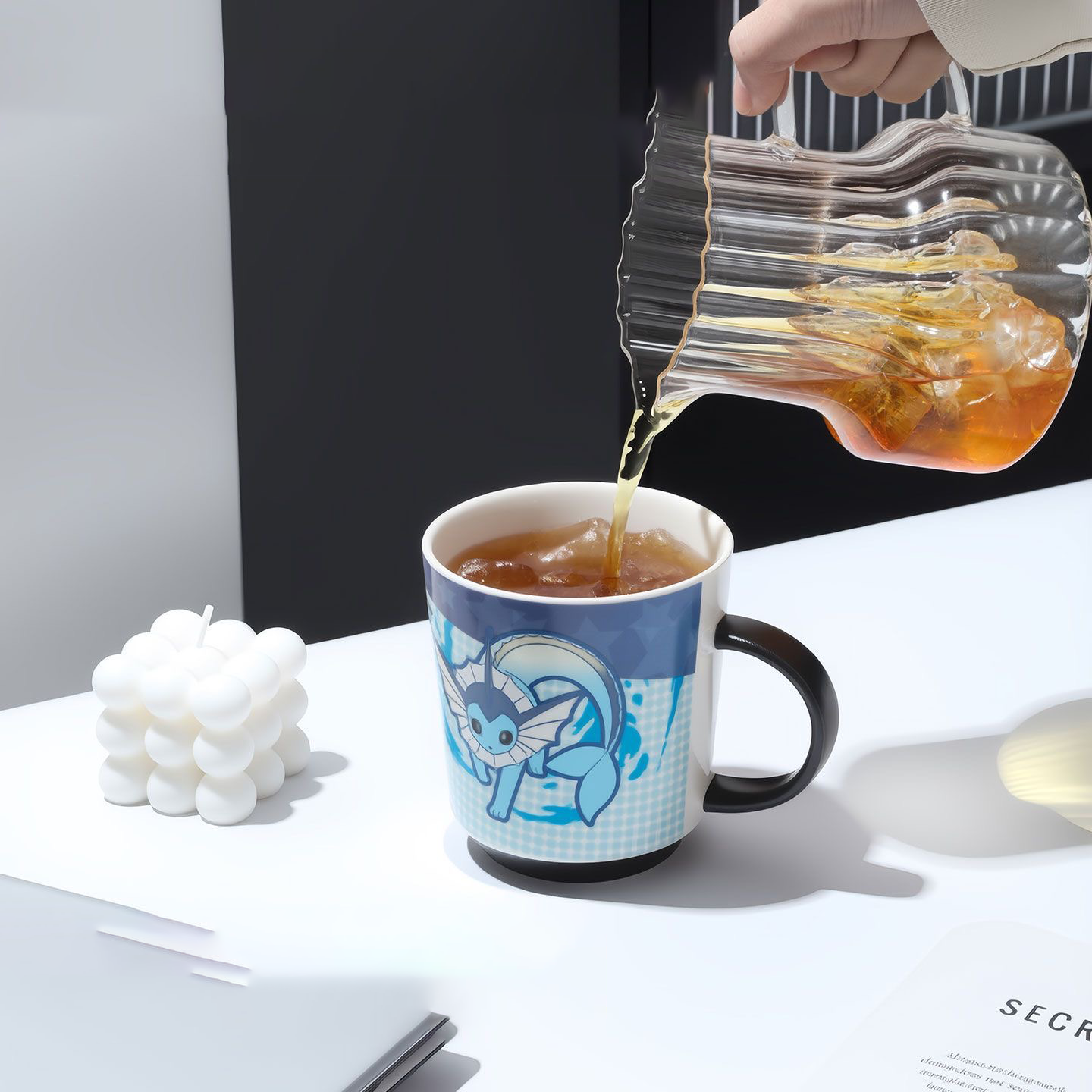 Dual-State Elemental Evolution Fox Color-Changing Ceramic Mug (18oz)