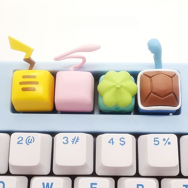 3D Anime Tail Keycaps Series
