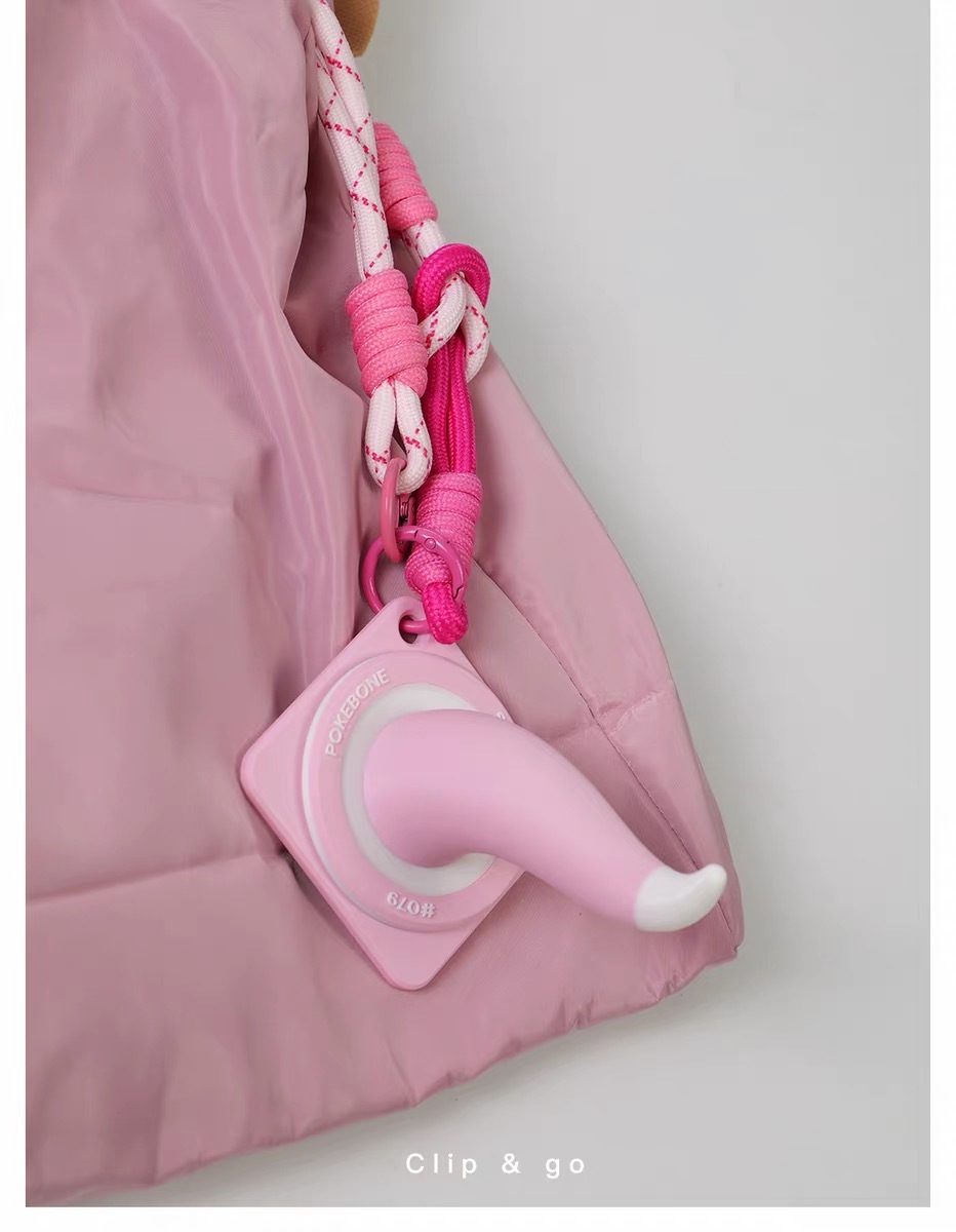 Lazy Pink Tail Magnetic Phone Stand & Bag Charm
