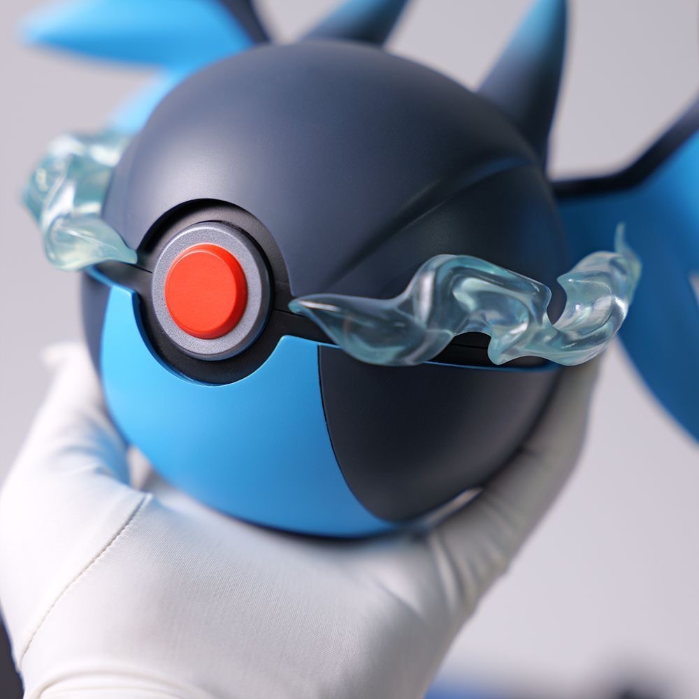 Blue Flame Dragon Crystal Orb Lamp