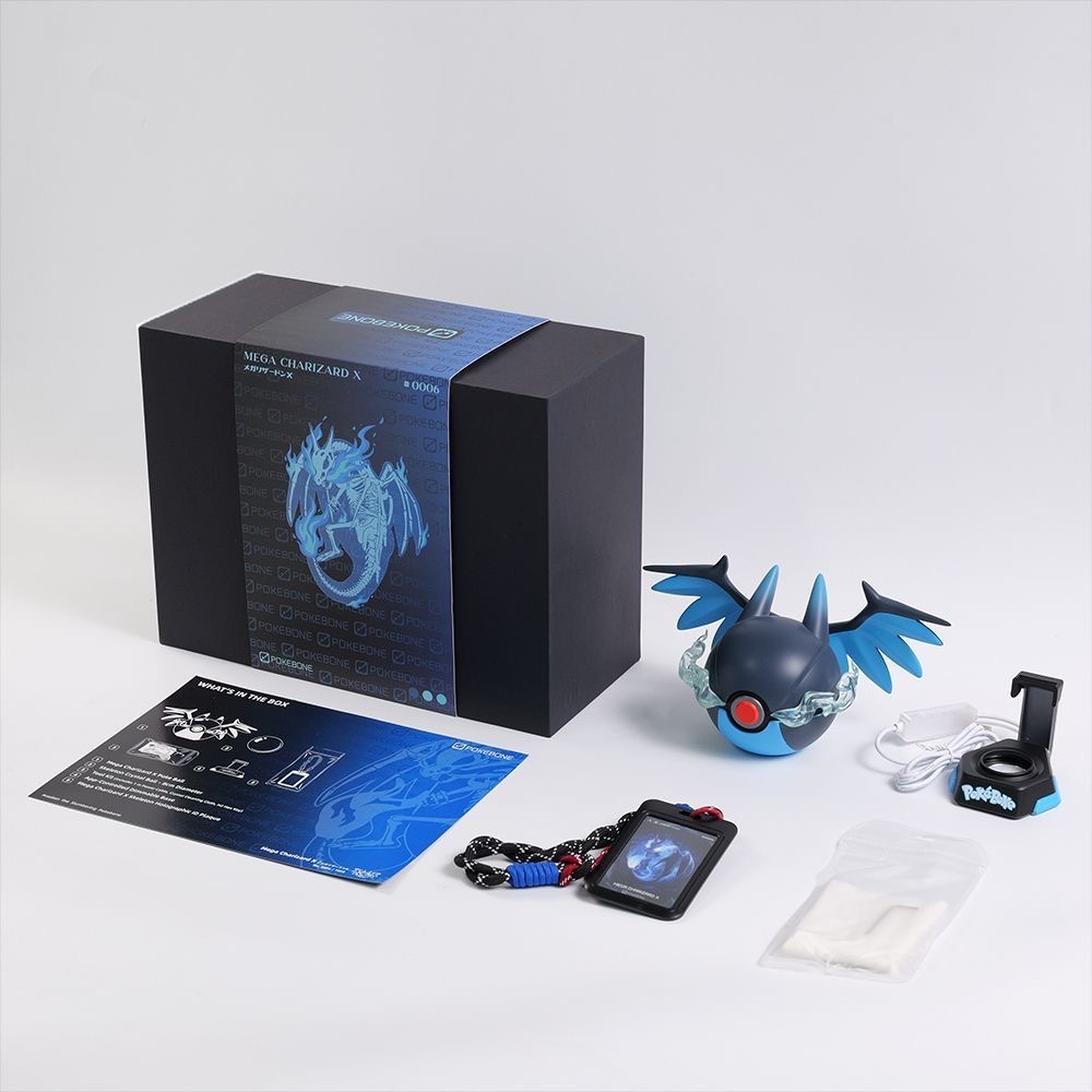 Blue Flame Dragon Crystal Orb Lamp