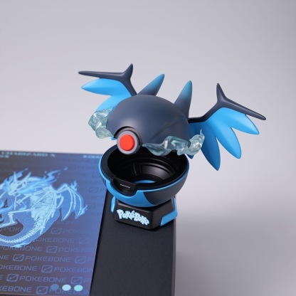Blue Flame Dragon Crystal Orb Lamp